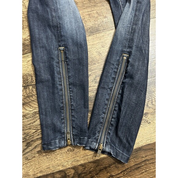 Current/Elliott The Cropped Legging‎ With Long Zip Women's 25 Bluebird Denim - Picture 7 of 9